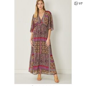 Entro maxi boho indie dress